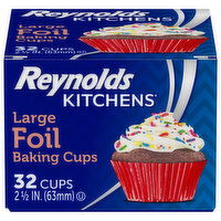 Reynolds Kitchens Foil Baking Cups, Large, 32 Each