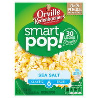 Orville Redenbacher's Smart Pop Microwave Popcorn, Sea Salt, Classic, 6 Each