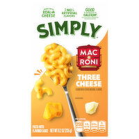 Mac-A-Roni Simply Three Cheese Pasta with Flavored Sauce, 8.2 Ounce