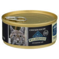 Blue Buffalo Blue Wilderness Food for Cats, Grain Free Formula, Chicken Recipe, for Mature Cats, 5.5 Ounce