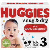 Huggies Snug & Dry Diapers, Disney Baby, 3 (16-28 lb), 88 Each