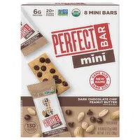 Perfect Bar Mini Protein Bar, Dark Chocolate Chip Peanut Butter with Sea Salt, Mini, 8 Each