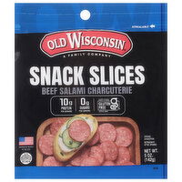 Old Wisconsin Snack Slices, Beef Salami Charcuterie, 5 Ounce