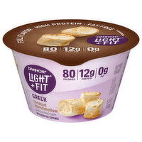 Dannon Light + Fit Yogurt, Fat Free, Greek, Toasted Marshmallow, 5.3 Ounce