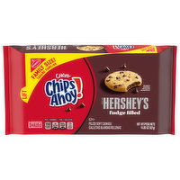 Chips Ahoy! Cookies, Soft, Hershey's Fudge Filled, Chewy, Family Size!, 14.85 Ounce