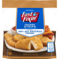 Fast Fixin Chicken Breast Strips (Frozen), 24 Ounce