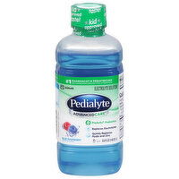 Pedialyte AdvancedCare Electrolyte Solution, Blue Raspberry, 33.8 Fluid ounce