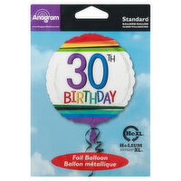 Anagram Foil Balloon, 30th Birthday, Helium XL, 1 Each