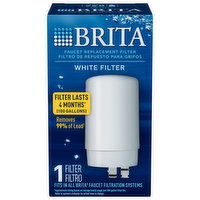 Brita Filter, Faucet Replacement, White, 1 Each