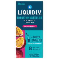 Liquid I.V. Hydration Multiplier Electrolyte Drink Mix, Passion Fruit, 10 Each