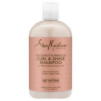 Shea Moisture Shampoo, Curl & Shine, Coconut & Hibiscus, 13 Ounce