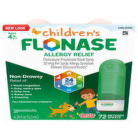 Flonase Children's Ages 4+ Years 50 mcg Allergy Relief, 0.38 Fluid ounce