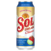 Sol Chelada Clasica Beer, 24 Fluid ounce