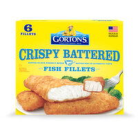 Gorton's Fish Fillets, Crispy Battered, 6 Each