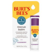 Burt's Bees Rescue Balm, Elderberry, 0.15 Ounce