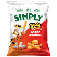 Cheetos Simply Cheese Flavored Snacks, Crunchy, White Cheddar Flavored, 2.625 Ounce