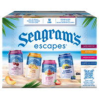 Seagram's Escapes Malt Beverage, Premium, Assorted, 12 Each