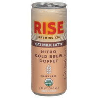 Rise Brewing Co. Nitro Cold Brew Coffee, Dairy Free, Oat Milk Latte, 7 Fluid ounce