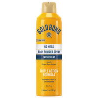 Gold Bond Body Powder Spray, No Mess, Fresh Scent, 7 Ounce