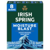 Irish Spring Moisture Blast Deodorant Bar Soap , 8 Each