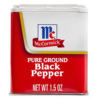 McCormick Pure Ground Black Pepper, 1.5 Ounce