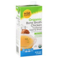 Wild Harvest Bone Broth, Organic, Chicken, 32 Ounce