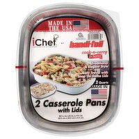 Handi-Foil iChef Casserole Pans with Lids, 2 Each