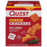 Quest Cheese Crackers, Spicy Cheddar, 4 Each