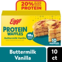 Eggo Frozen Waffles, Buttermilk Vanilla, 12.3 Ounce