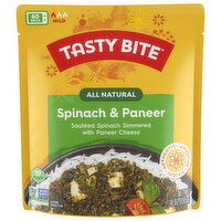 Tasty Bite All Natural Mild Spinach & Paneer, 10 Ounce