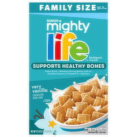 Quaker Mighty Life Cereal, Multigrain, Very Vanilla, Family Size, 22.3 Ounce