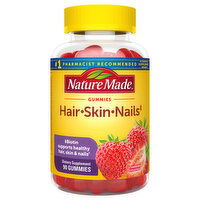 Nature Made Hair Skin Nails, Gummies, Strawberry, 90 Each