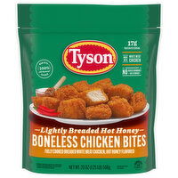Tyson Frozen Lightly Breaded Hot Honey Boneless Chicken Bites, 20 Ounce