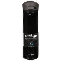 Contigo Water Bottle, Insulated, Contigo Stainless Steel, Jackson Chill 2.0, Licorice, 24 Ounces, 1 Each