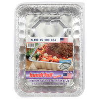 Handi-Foil Medium Rack Roaster Pan & Lid, 1 Each