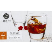 Libbey Glasses, Classic, 13 Ounce, 4 Each