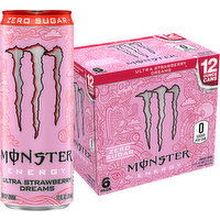 Monster Energy Ultra Strawberry Dreams, 96 Fluid ounce