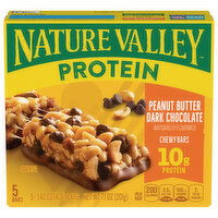 Nature Valley Chewy Bars, Peanut Butter Dark Chocolate, Protein, 5 Each