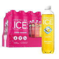 Sparkling Ice Bold, crisp and tropical, these four flavor favorites pack a real punch. The Sparkling Ice Pink Pack (Black Cherry, Peach Nectarine, Coconut Pineapple, Fruit Punch) includes four refreshing, zero-sugar flavors to keep you hydrated and happy., 204 Fluid ounce