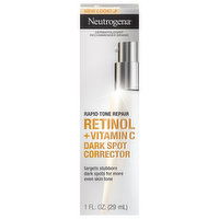 Neutrogena Dark Spot Corrector, Retinol + Vitamin C, 1 Fluid ounce