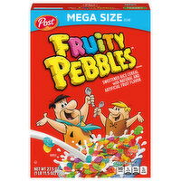 Fruity Pebbles Cereal, Fruit Flavor, Mega Size, 27.5 Ounce