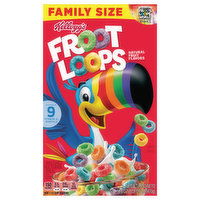 Froot Loops Cereal, Natural Fruit Flavors, Family Size, 16.6 Ounce