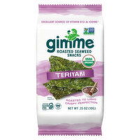 gimMe Seaweed Snacks, Roasted, Teriyaki, 0.35 Ounce