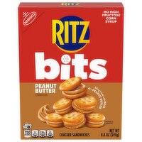 RITZ Bits Peanut Butter Sandwich Crackers, Snacks for Kids and Adults, Lunch Snacks, 8.8 Ounce