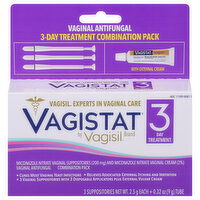 Vagisil Vagistat Vaginal Suppositories and Tube, 3 Day Treatment, Combination Pack, 1 Each