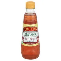 Pompeian Vinegar, Organic, Red Wine, 16 Fluid ounce