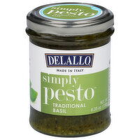 DeLallo Traditional Basil Simply Pesto, 6.35 Ounce