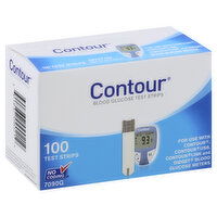 Contour Test Strips, Blood Glucose, 100 Each