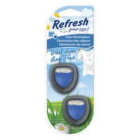 Refresh Your Car! Air Freshener, Odor Elimination, Fresh Linen, 2 Each