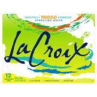 LaCroix Sparkling Water, Mango, 12 Each